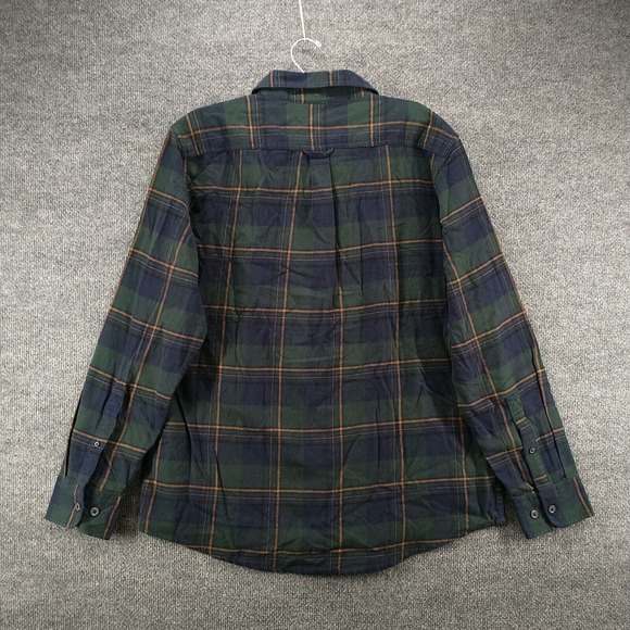 Eddie Bauer Men's Button Up Shirt Multicolor Plaid Large Flannel Cotton - Picture 5 of 13